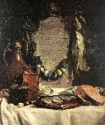 BRAY, Joseph de Still-life in Praise of the Pickled Herring df oil painting on canvas
